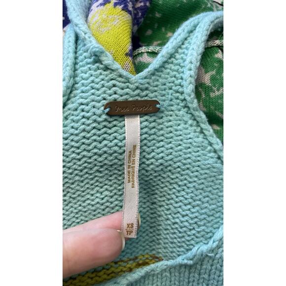 Free People Y2K ASO Selena Gomez as Alex Russo Knit Floral Tunic Dress Sz XS - Picture 9 of 16